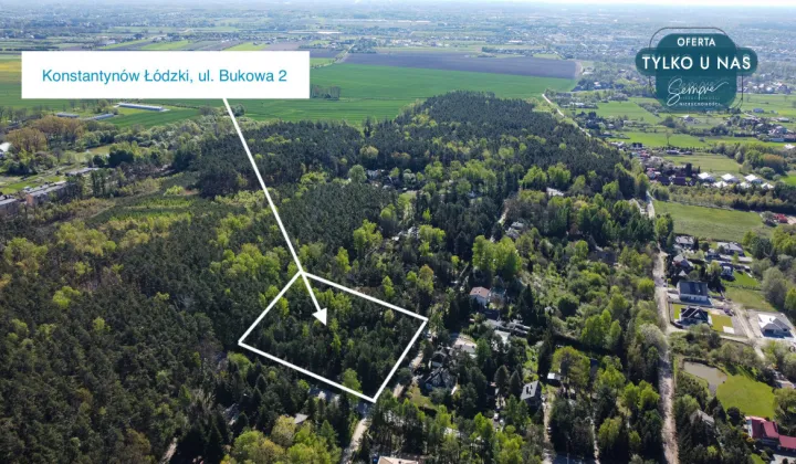 Działka inwestycyjna Konstantynów Łódzki, ul. Bukowa