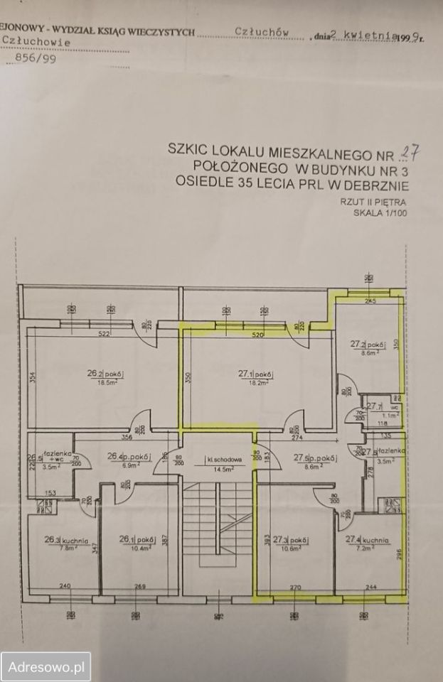 Mieszkanie 3-pokojowe Debrzno, os. Osiedle Słoneczne. Zdjęcie 19