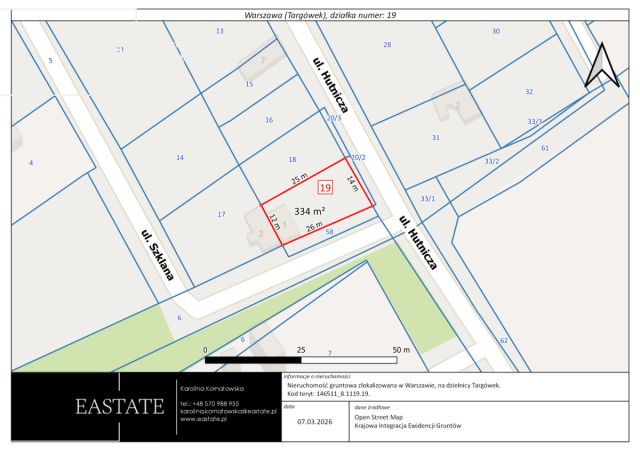 Działka inwestycyjna Warszawa Targówek, ul. Hutnicza. Zdjęcie 3