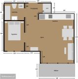 Mieszkanie 2-pokojowe Wrocław Krzyki, ul. Rodzinna. Zdjęcie 4