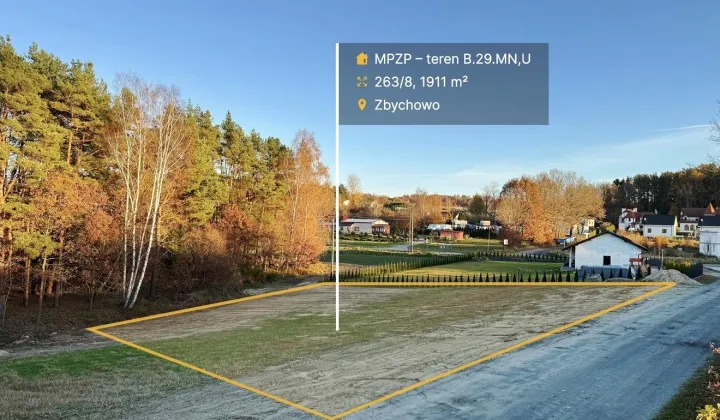 Działka budowlana Zbychowo, ul. Kaszubska
