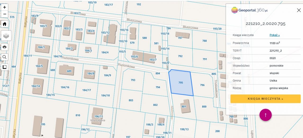 Działka budowlana Rowy, ul. Malinowa. Zdjęcie 7