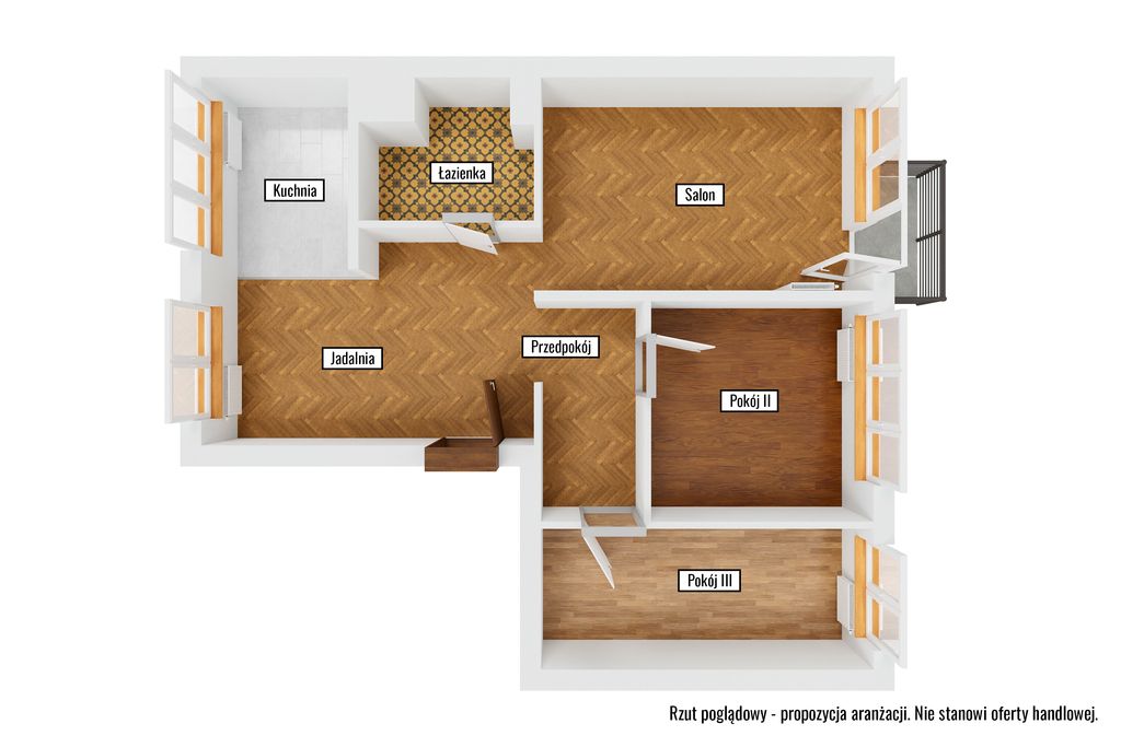 Mieszkanie 3-pokojowe Błonie, ul. Marszałka Józefa Piłsudskiego. Zdjęcie 33