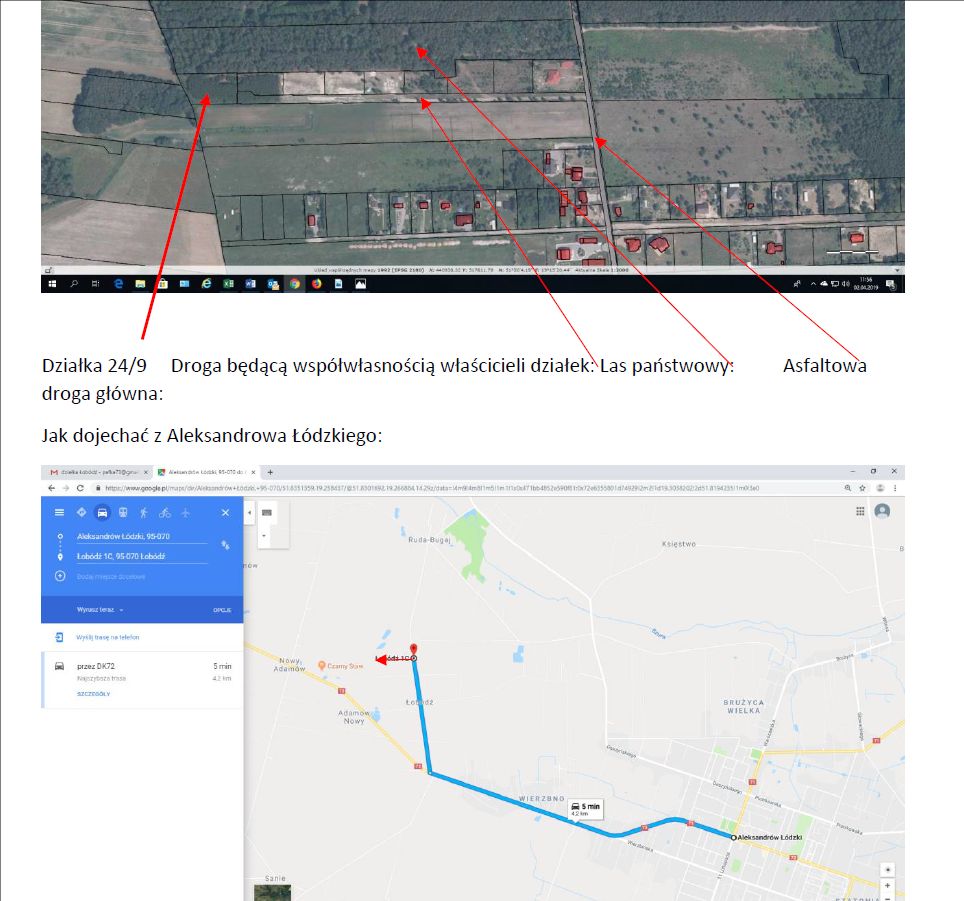 Działka budowlana Łobódź. Zdjęcie 5
