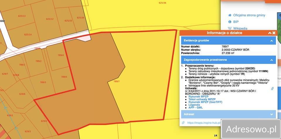 Działka rolno-budowlana Czarny Bór. Zdjęcie 5