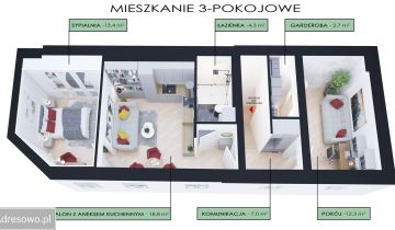 Mieszkanie 3-pokojowe Września Centrum, ul. Warszawska