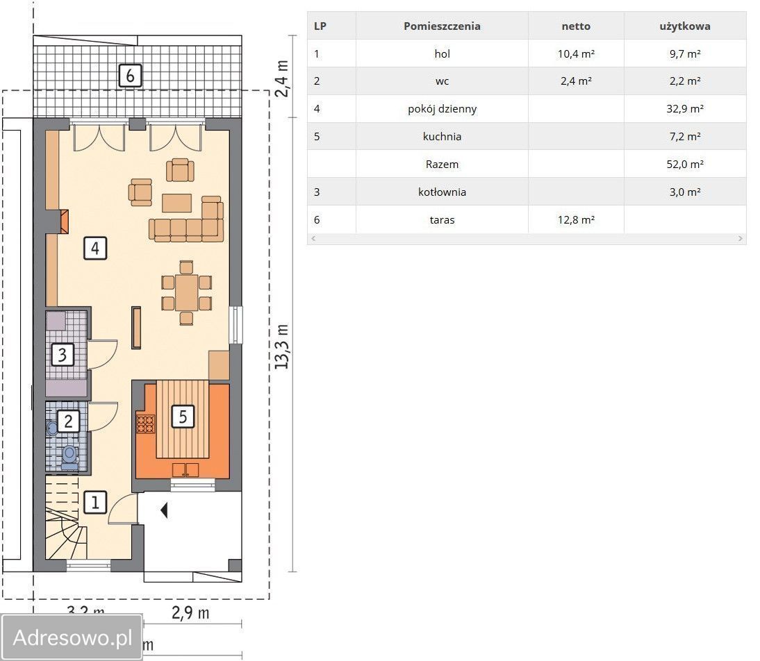 bliźniak, 3 pokoje Kolbudy, ul. Lukrecjowa. Zdjęcie 13