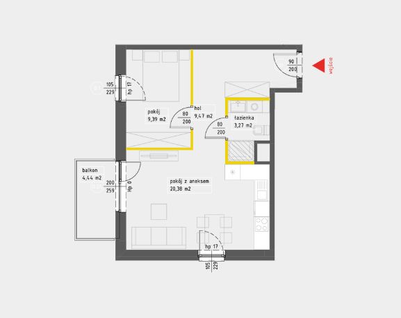 Mieszkanie 2-pokojowe Warszawa Białołęka, ul. Pawła Włodkowica. Zdjęcie 7