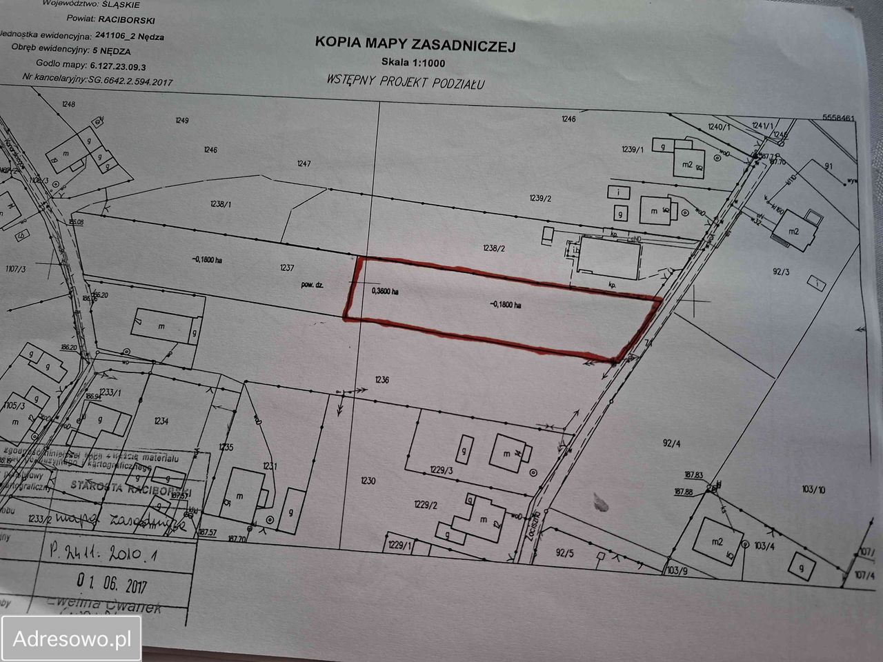 Działka budowlana Nędza, ul. Zaciszna. Zdjęcie 2