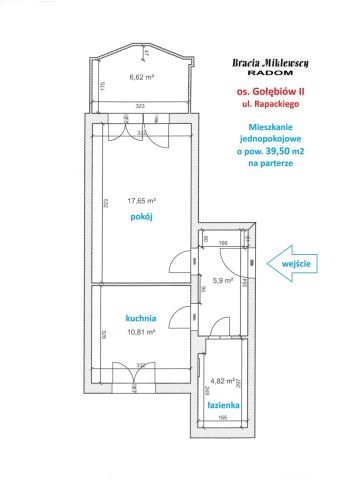 Mieszkanie 1-pokojowe Radom Gołębiów, ul. Adama Rapackiego. Zdjęcie 10
