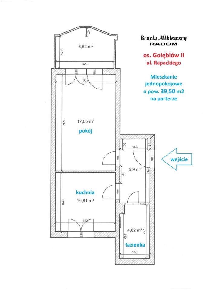 Mieszkanie 1-pokojowe Radom Gołębiów, ul. Adama Rapackiego. Zdjęcie 10