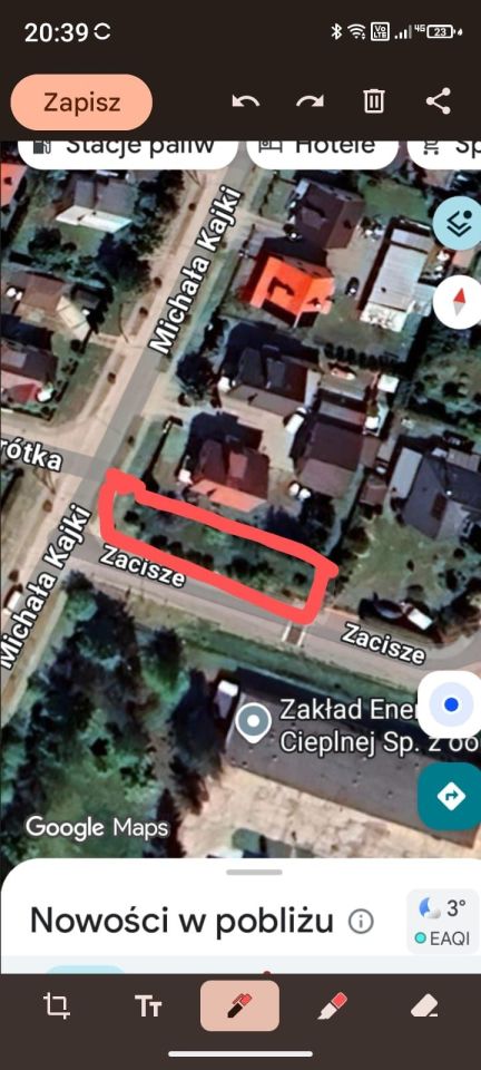 Działka budowlana Orzysz, ul. Michała Kajki