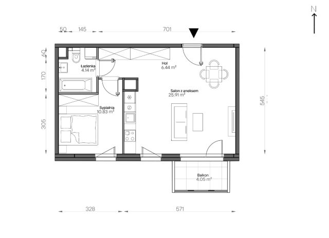 Mieszkanie 2-pokojowe Warszawa Praga-Południe, ul. Podskarbińska. Zdjęcie 7