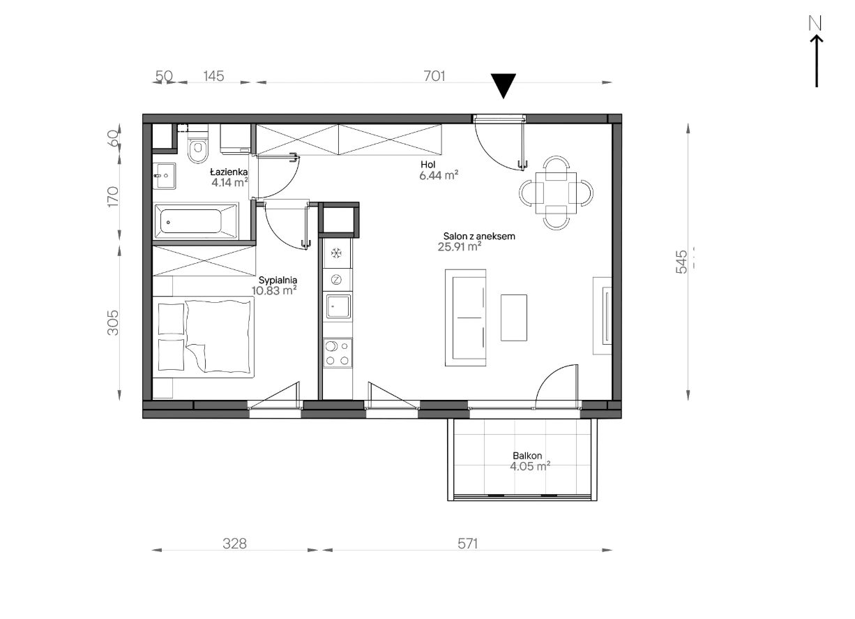 Mieszkanie 2-pokojowe Warszawa Praga-Południe, ul. Podskarbińska. Zdjęcie 7