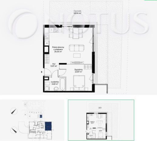 Mieszkanie 2-pokojowe Warszawa Mokotów. Zdjęcie 4