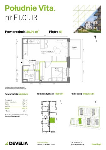 Mieszkanie 2-pokojowe Gdańsk Orunia Górna, ul. Kazimierza Wielkiego. Zdjęcie 7