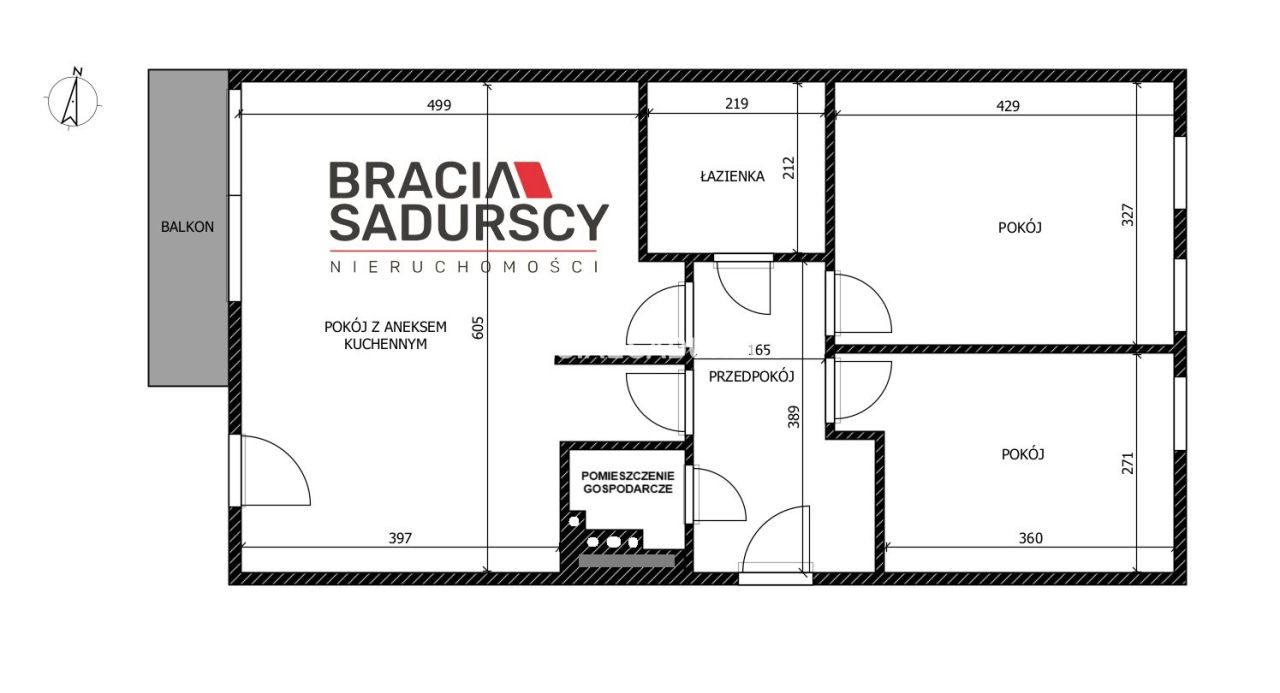Mieszkanie 3-pokojowe Kraków, ul. Klementyny Hoffmanowej. Zdjęcie 3