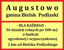 Działka rolna Augustowo