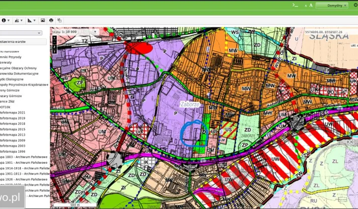 Działka inwestycyjna Zabrze Zaborze, ul. Filipiny Płaskowickiej