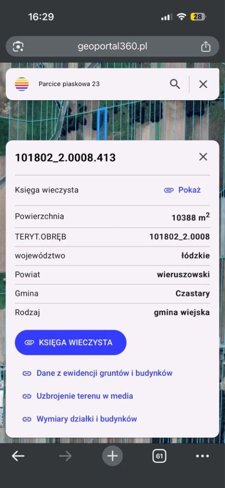 Działka rolna Parcice. Zdjęcie 4