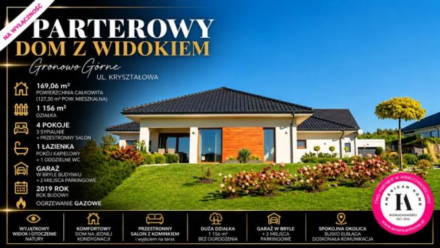 dom wolnostojący, 4 pokoje Gronowo Górne, ul. Kryształowa. Zdjęcie 1
