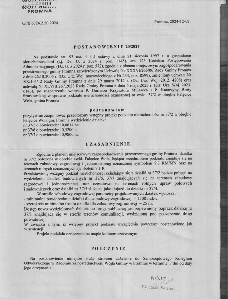 Działka rolno-budowlana Falęcice-Wola. Zdjęcie 2