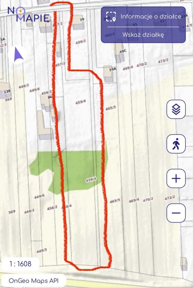 Działka budowlana Krzywe