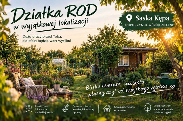 Działka rod Warszawa Saska Kępa. Zdjęcie 1