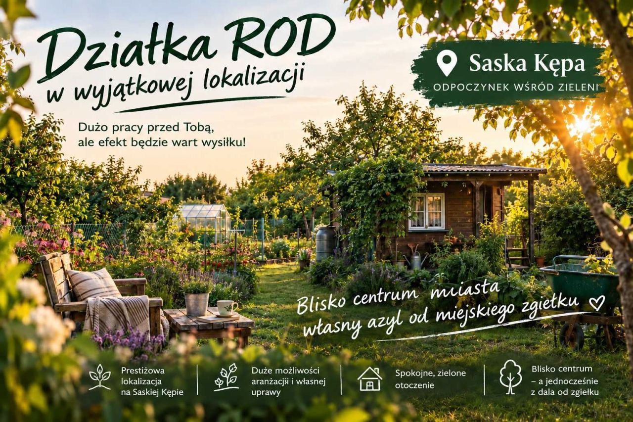 Działka rod Warszawa Saska Kępa. Zdjęcie 1