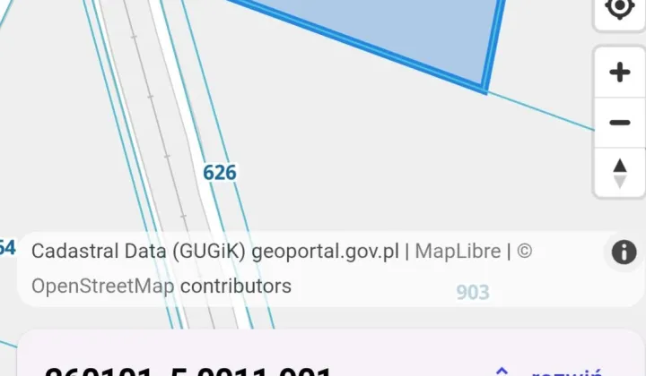 Działka rolna Galów