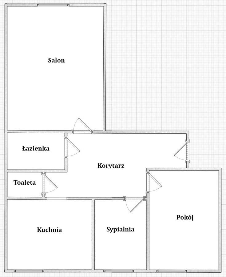 Mieszkanie 3-pokojowe Kraków Nowa Huta, os. Centrum A. Zdjęcie 15
