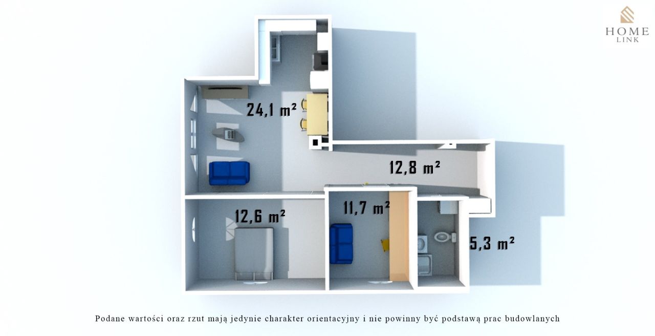 Mieszkanie 3-pokojowe Olsztyn, al. Aleja Wojska Polskiego. Zdjęcie 19