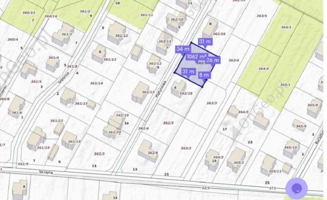 Działka budowlana Cisie. Zdjęcie 1