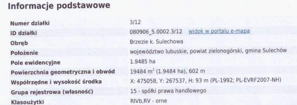 Działka inwestycyjna Brzezie k. Sulechowa. Zdjęcie 3