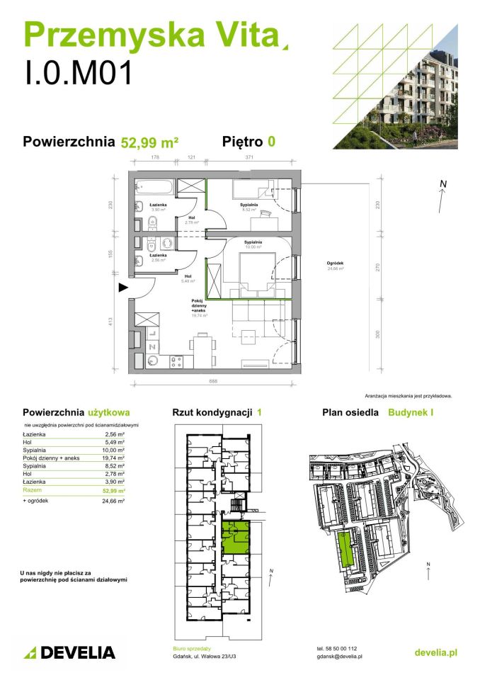 Mieszkanie 3-pokojowe Gdańsk Ujeścisko, ul. Przemyska. Zdjęcie 11