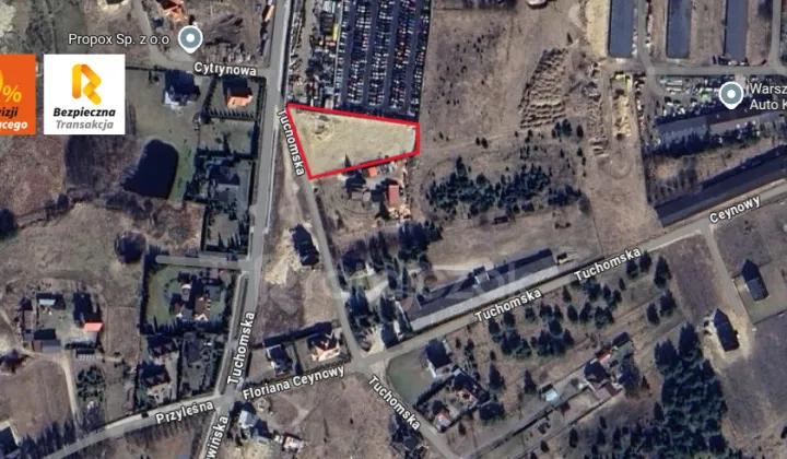 Działka inwestycyjna Chwaszczyno, ul. Tuchomska