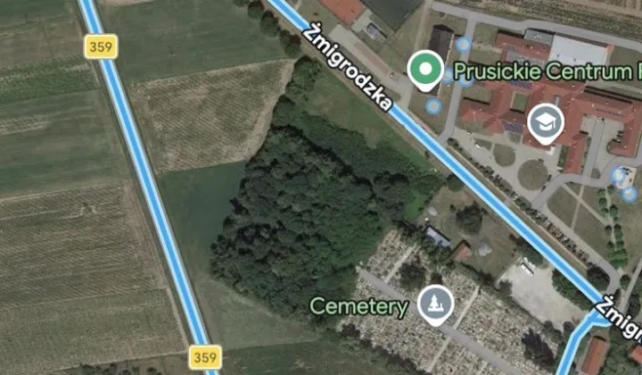 Działka inwestycyjna Prusice, ul. Żmigrodzka