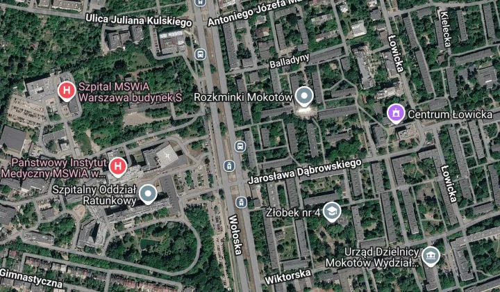 Mieszkanie 3-pokojowe Warszawa Górny Mokotów, ul. Wołoska