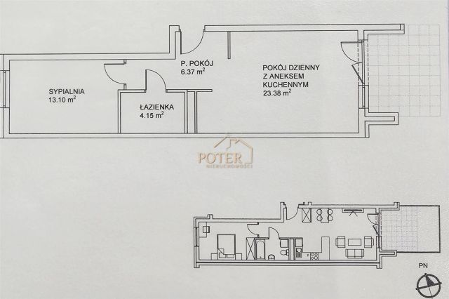 Mieszkanie 2-pokojowe Wrocław Psie Pole, ul. Zofii Gumińskiej. Zdjęcie 20