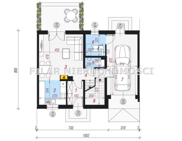 dom szeregowy, 4 pokoje Obora. Zdjęcie 6