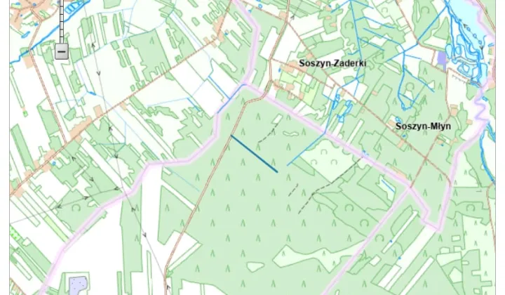 Działka leśna Omięcin, Omięcin