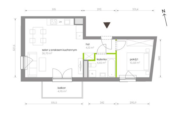 Mieszkanie 2-pokojowe Warszawa Chrzanów, ul. Szeligowska. Zdjęcie 8