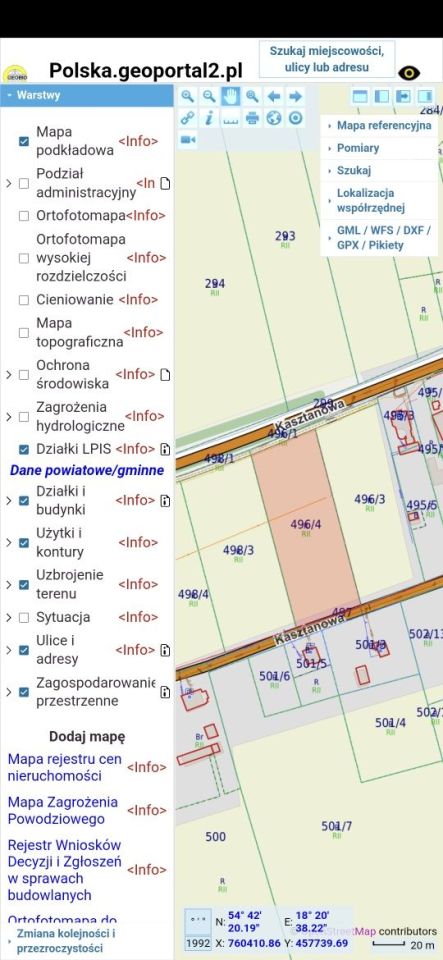 Działka siedliskowa Połczyno, ul. Kasztanowa. Zdjęcie 1