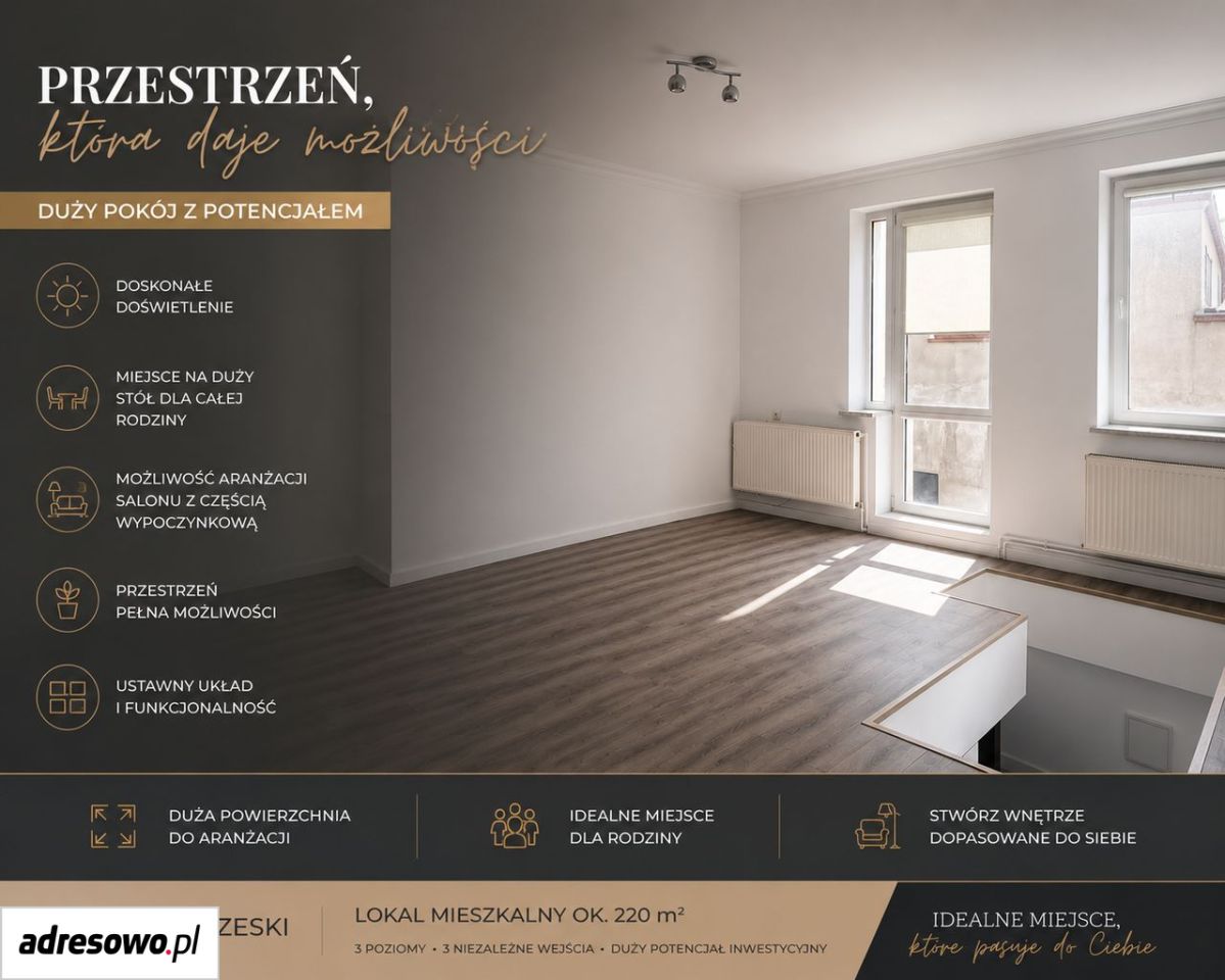 Mieszkanie 6-pokojowe Lewin Brzeski, ul. Kościuszki. Zdjęcie 4