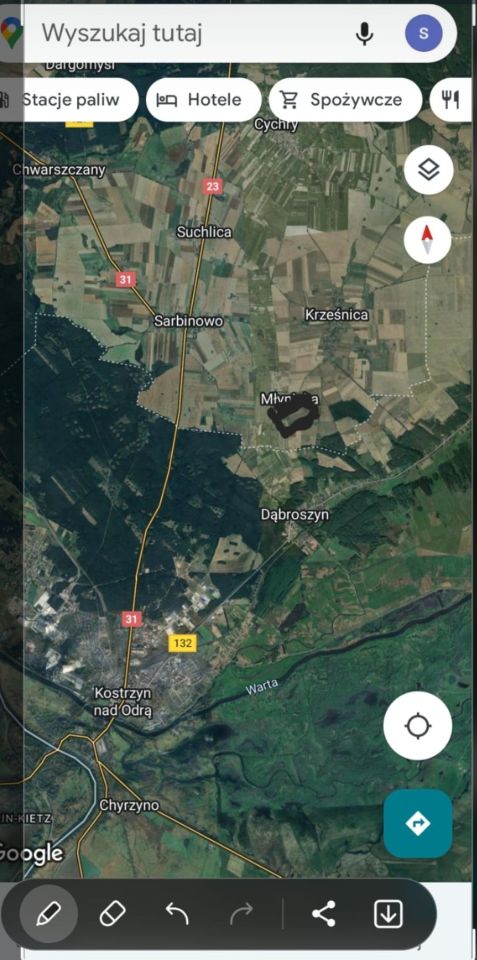 Działka budowlana Kostrzyn nad Odrą, Młyniska. Zdjęcie 1