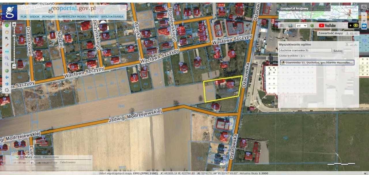 Działka budowlana Duchnice, ul. Ożarowska. Zdjęcie 2