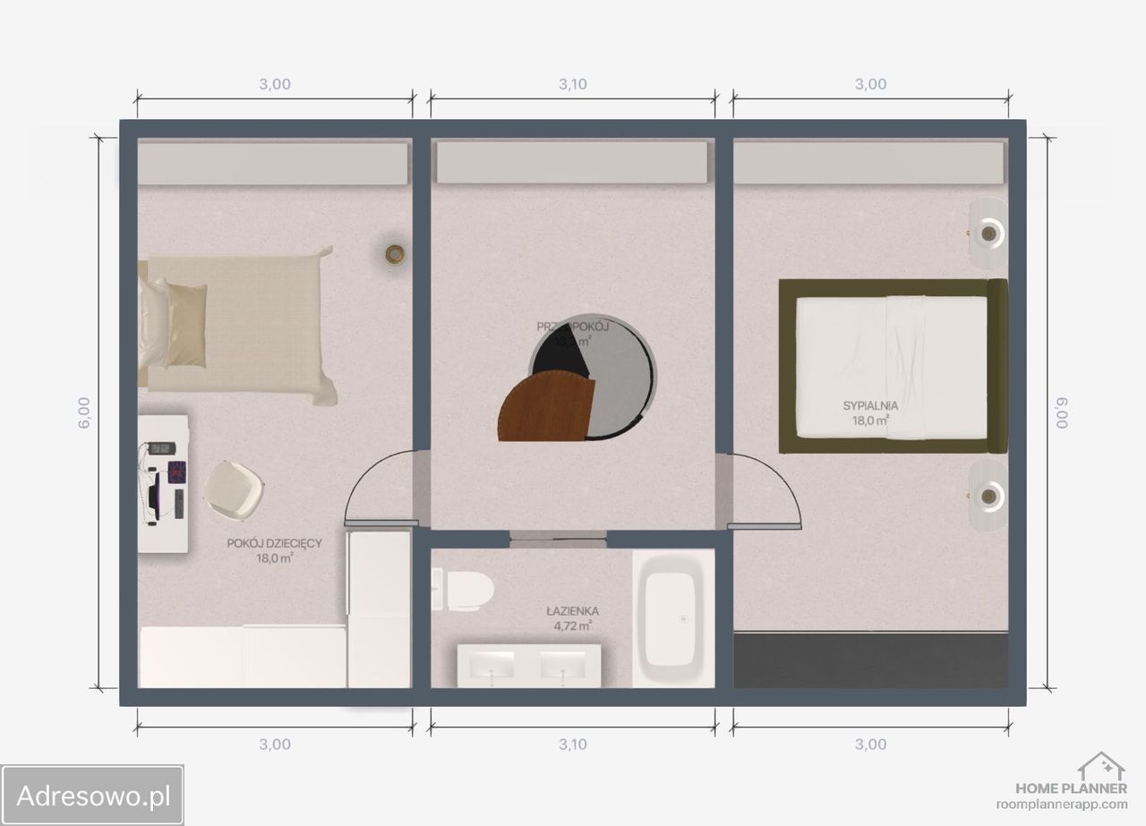 Mieszkanie 3-pokojowe Sosnowiec Sielec, ul. Aleksandra Janowskiego. Zdjęcie 3