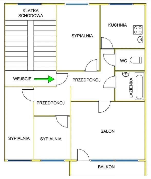 Mieszkanie 4-pokojowe Ciechanów Aleksandrówka, ul. Batalionów Chłopskich. Zdjęcie 3