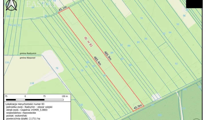 Działka rolna Cegielnia