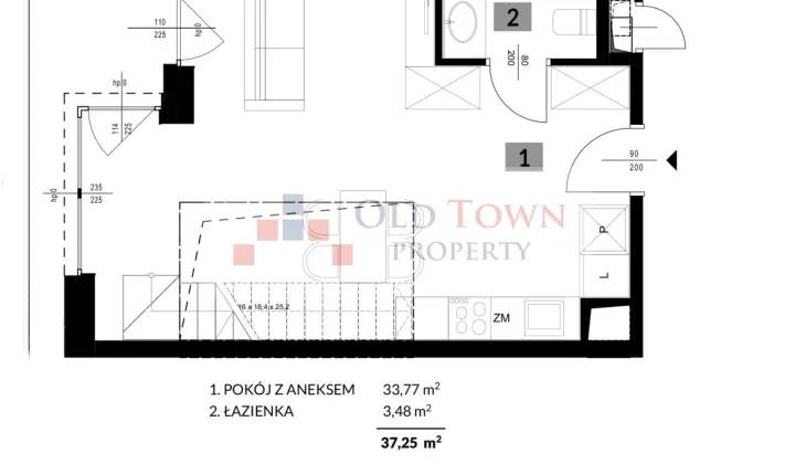 Mieszkanie 2-pokojowe Lublin Sławin, ul. Poligonowa